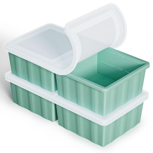 Eco-Friendly Silicone Freezer Tray for Soup Ice Cubes: Set
