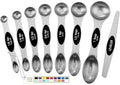 luxury Spring Chef Stainless Steel Magnetic Measuring Spoons Set Essentials