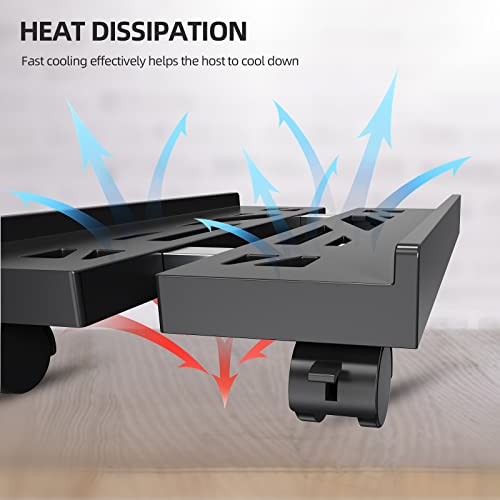 Eco-Friendly Adjustable Mobile CPU Stand, Ventilated Computer Tower Stand Collection