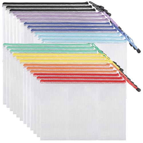 Modern EOOUT 24pcs Mesh Zipper Pouch Bags, for Set