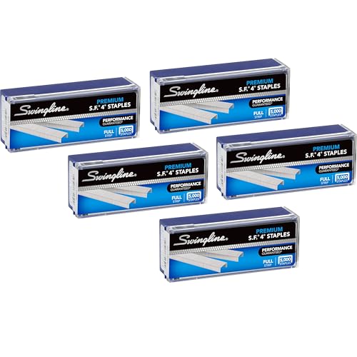 Modern Swingline Staples, 5 Pack, S.F. 4, exclusive, 1/4" Length, Kit